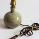 Pied de lampe en grès pyrité années 60