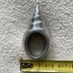 6 silver metal shell napkin rings