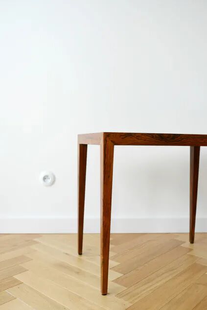 Minimalist rosewood table, Denmark 1960s-70s