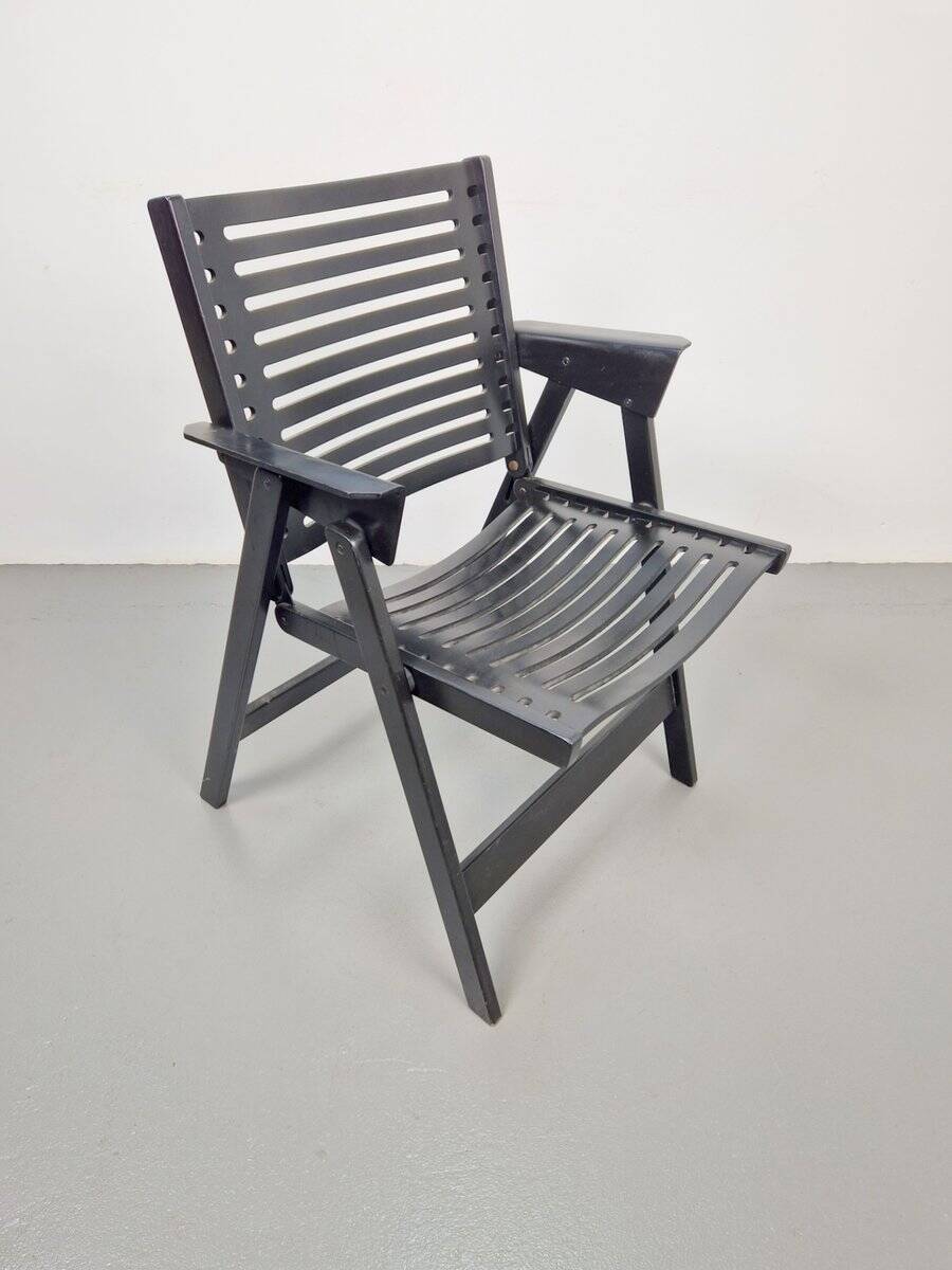 Vintage Black Garden Chair by Niko Kralj for Rex, 1960s