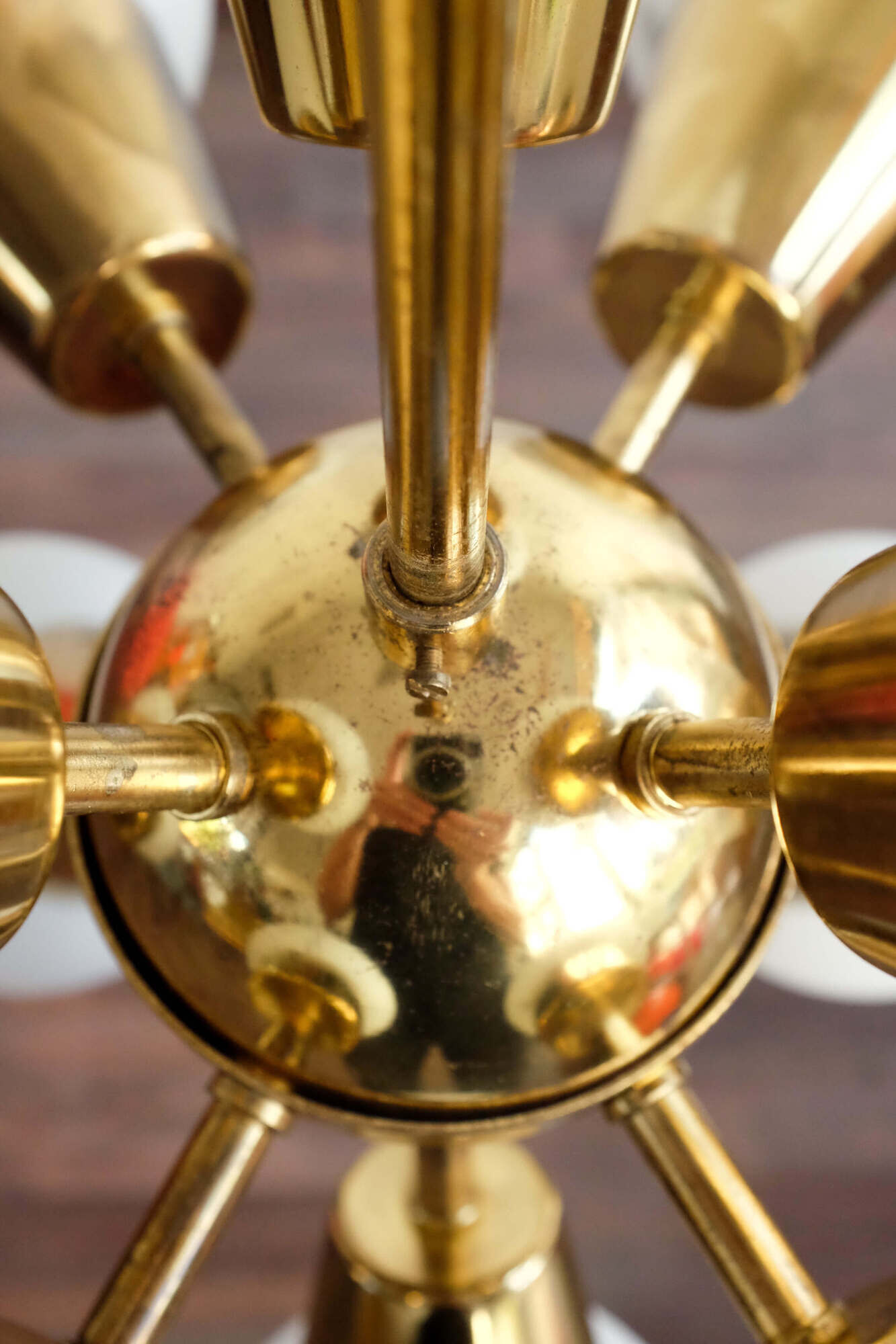 Czechoslovak sputnik chandelier by Kamenický Šenov, 1960s