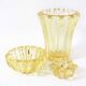 Yellow crystal ashtray