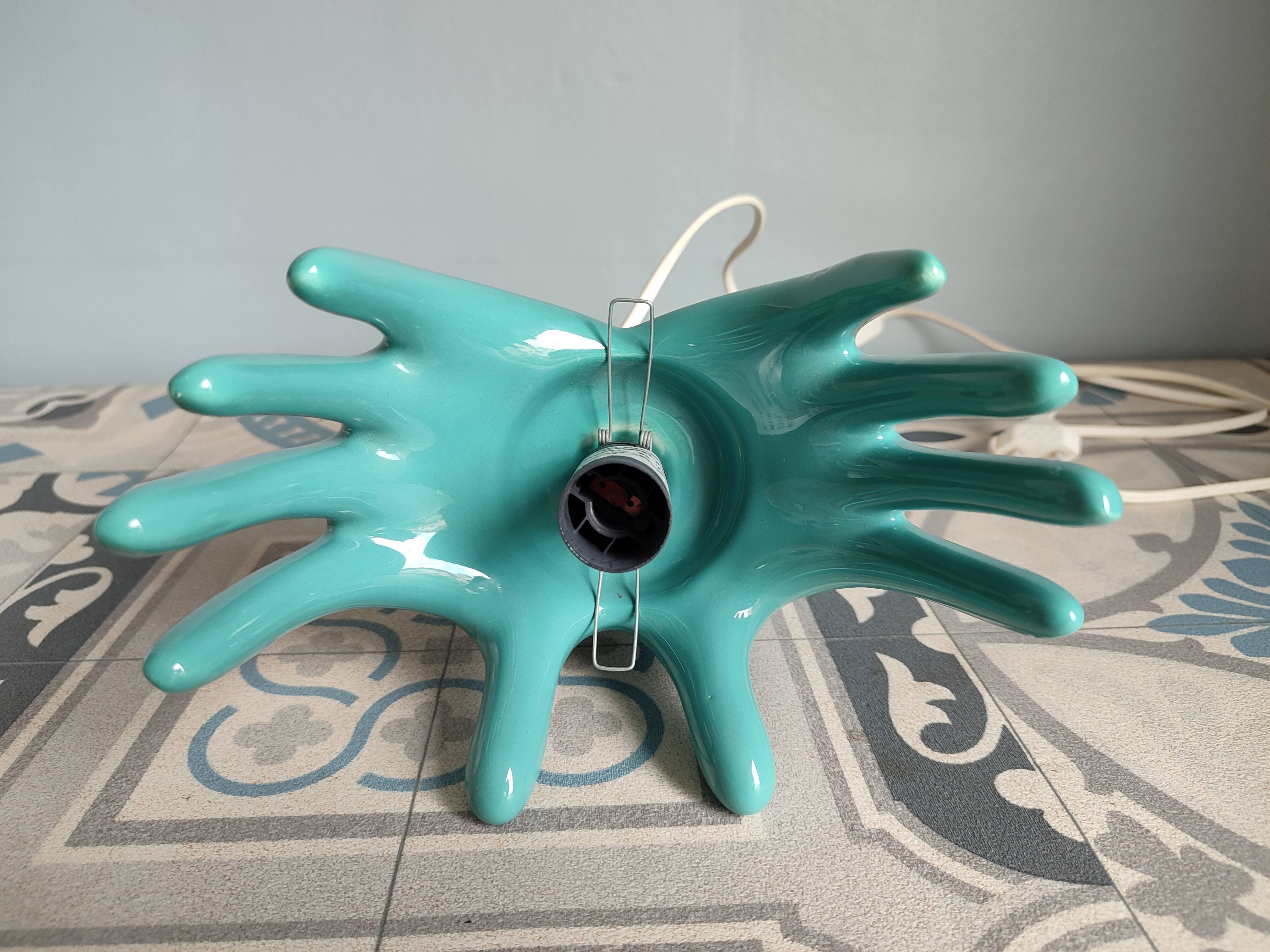Lampe mains en céramique vintage