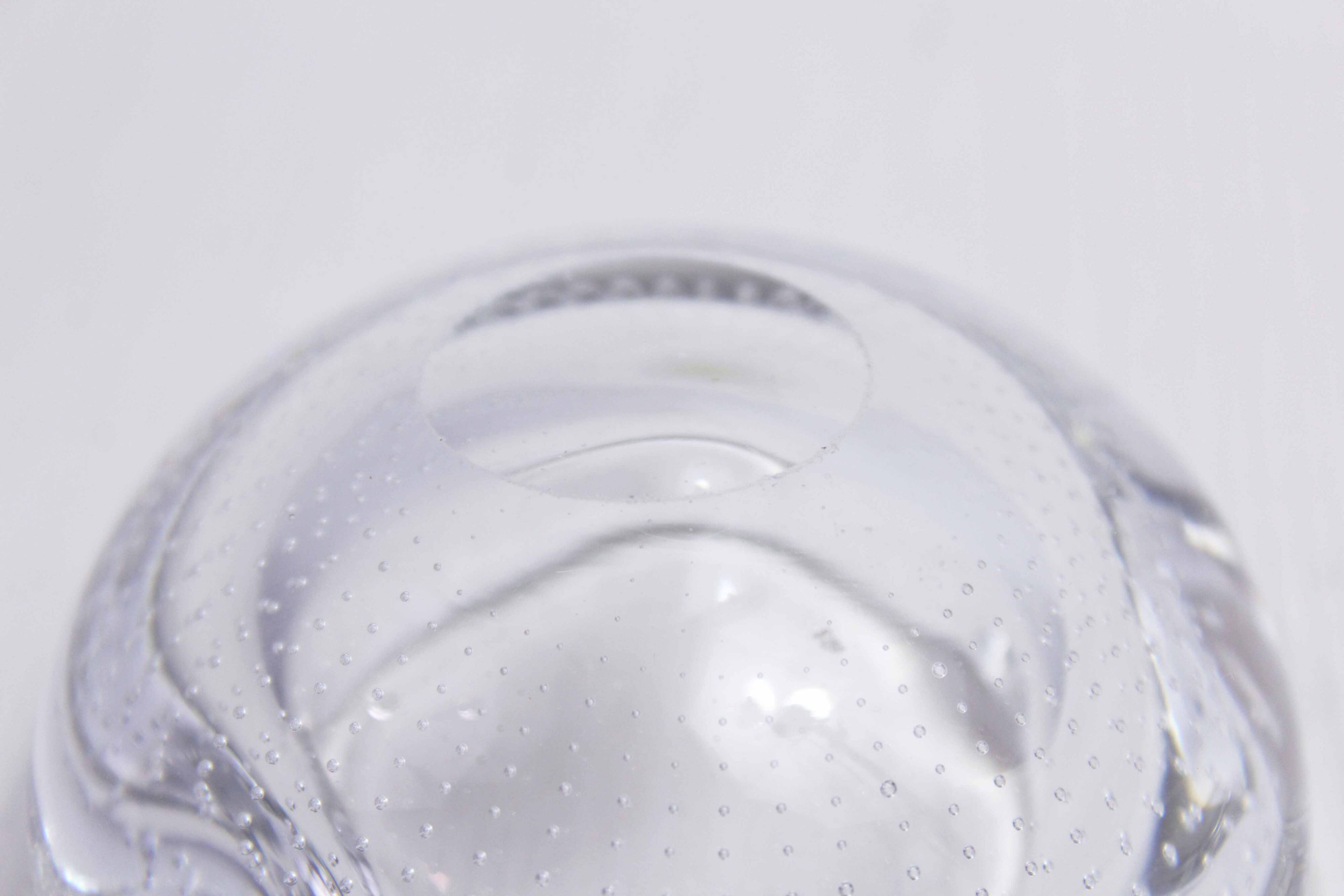 Bubble glass ashtray