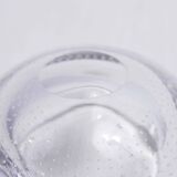 Cendrier en verre bullé