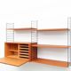 String teak wall shelf by Kajsa & Nisse Strinning, 1950s