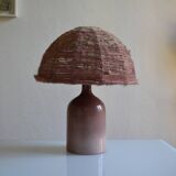 Vintage ceramic and wool lamp