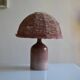 Vintage ceramic and wool lamp