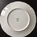12 White Limoges porcelain dessert plates - Philippe Deshoulieres
