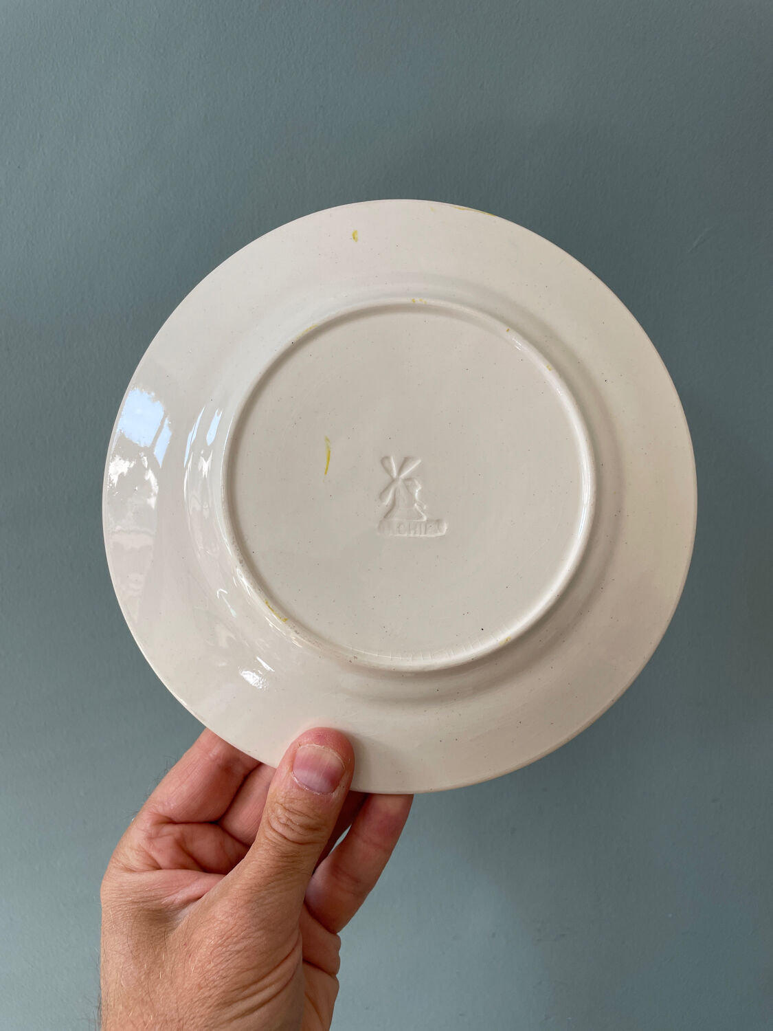 6 plates earthenware slips Moulin des Loups