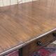 Table bureau anglaise en acajou XIXème avec 2 tiroirs