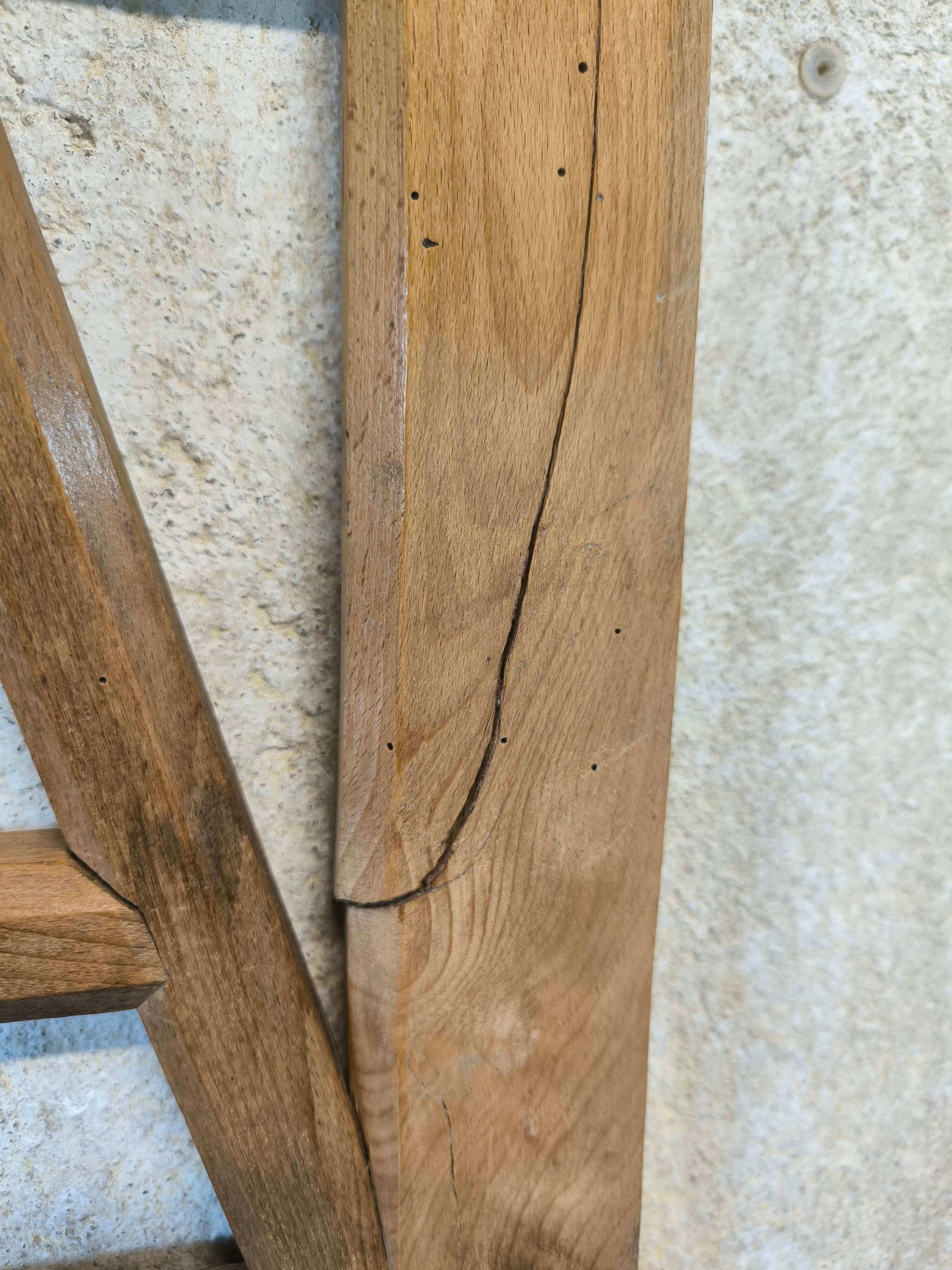 Vintage wooden frame letter A