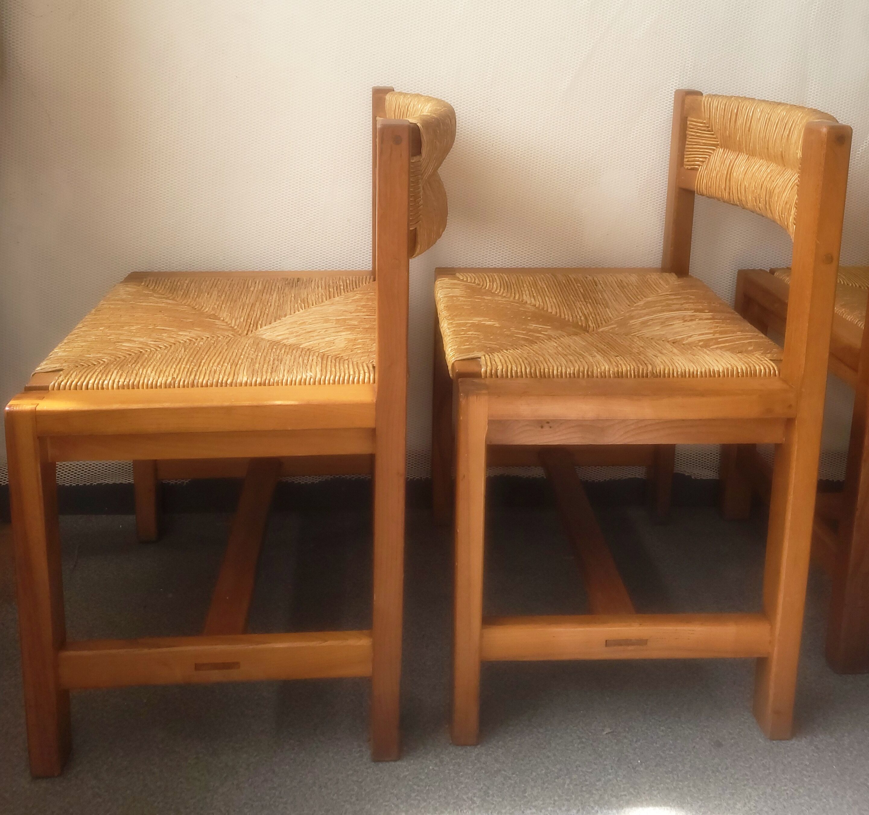 Series of 4 elm chairs and mulched back house revival
