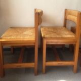 Series of 4 elm chairs and mulched back house revival