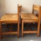 Series of 4 elm chairs and mulched back house revival