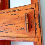 Vintage teak barber mirror 50s