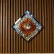 Murano glass & chromed metal wall lamp attributed to  Mazzega Italy 1960s