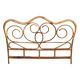 Bamboo and rattan headboard 160cm vintage 1960