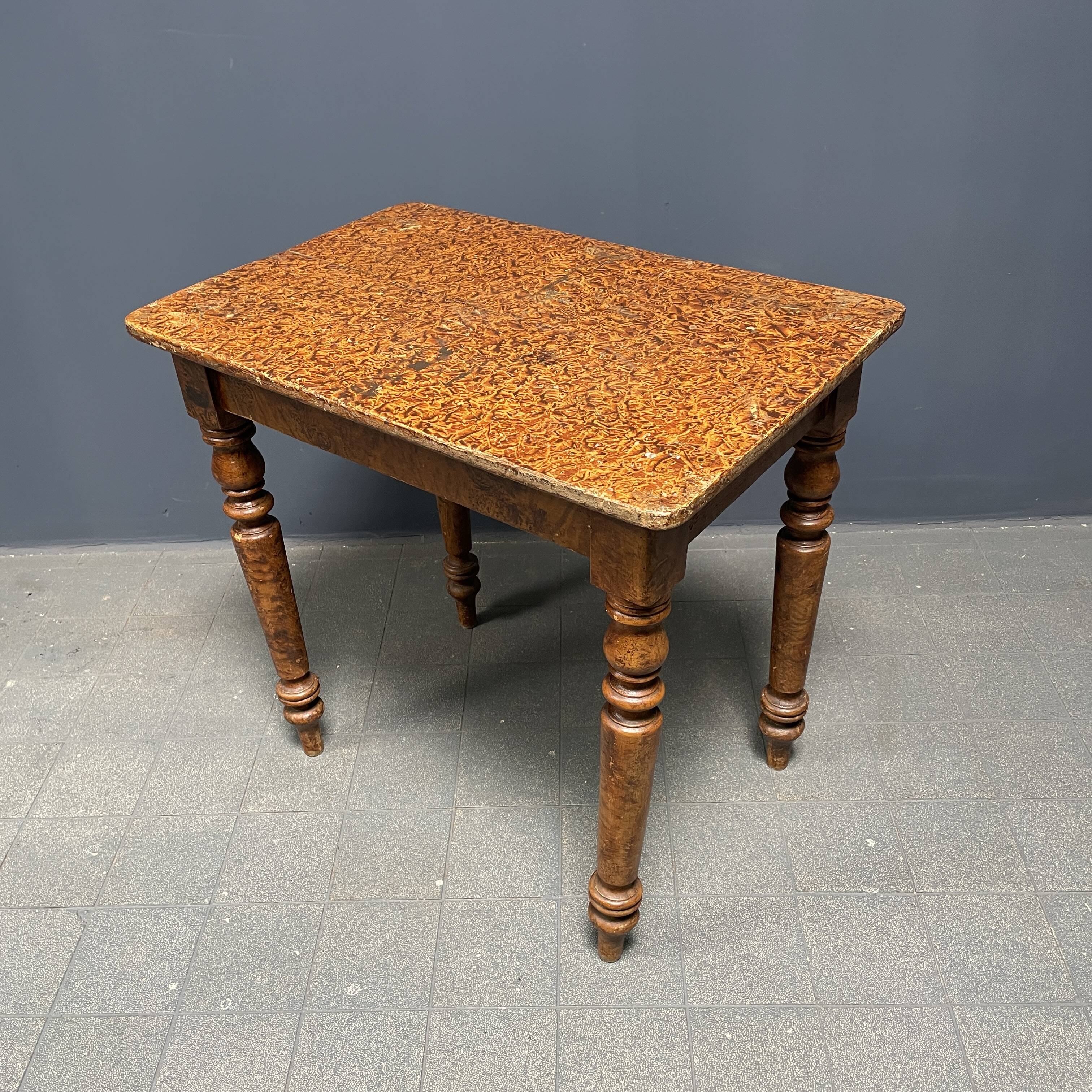 Painted old brocante small table