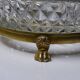 Crystal vide-poche from Sèvres, created by L. Seiler, with an antique gold mount.