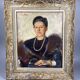 Oil on canvas portrait signed Marina Molonel Kipa