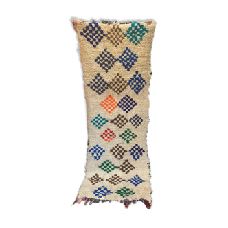 Ancient Berber carpet 82x223cm