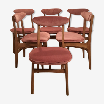 Rajmund Halas chairs, 1960's, set of 6.