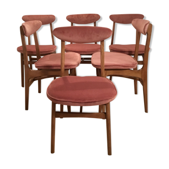 Rajmund Halas chairs, 1960's, set of 6.