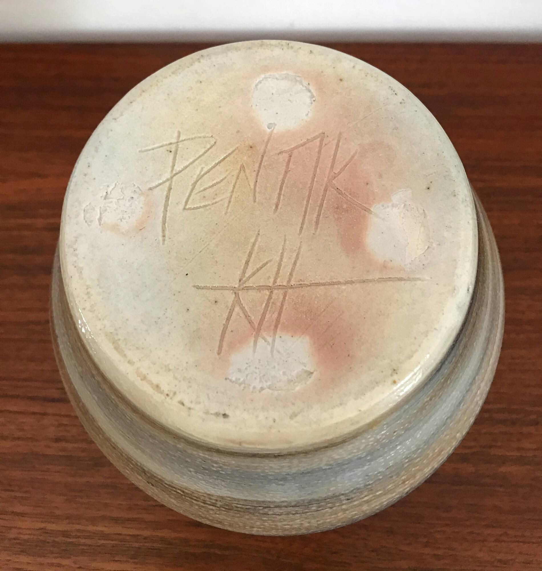 Vintage ceramic vase signed Pentik