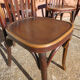 Set of 4 bistro chairs in curved wood Thonet