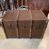 Old leather trunk