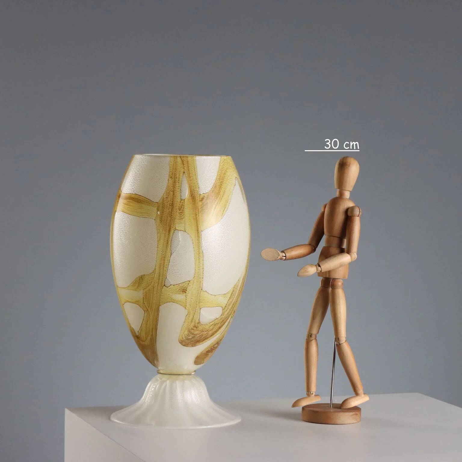 Vintage Murano glass vase Mid-Century Italy 1960s-1970s