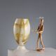 Vintage Murano glass vase Mid-Century Italy 1960s-1970s