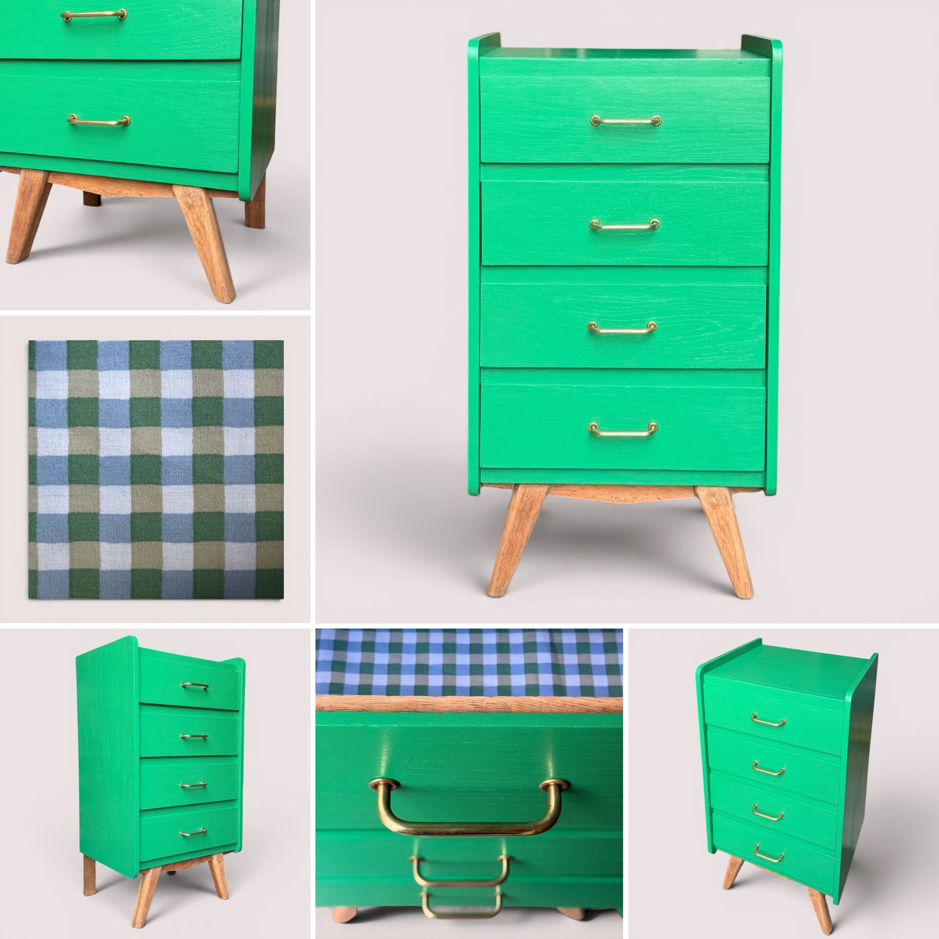 Commode vintage pieds compas 1960