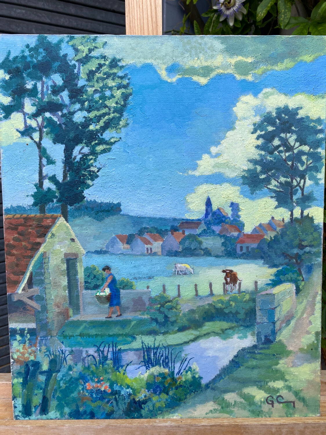 Landscape signed Charlot 1969-1973