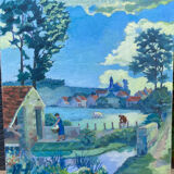 Landscape signed Charlot 1969-1973