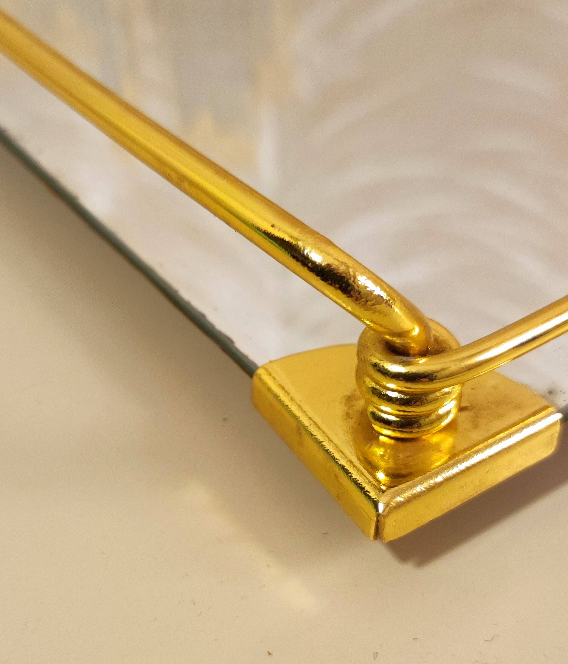 Mirror & gold tray