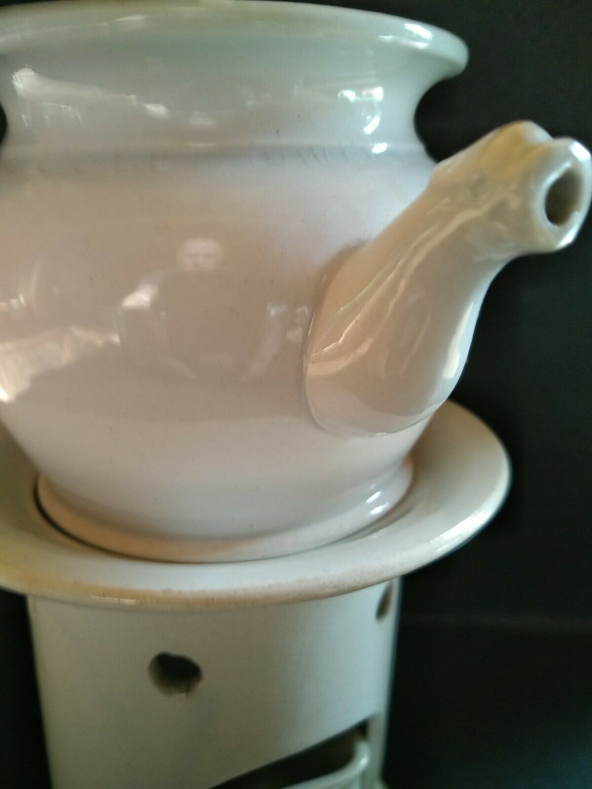 Tisanière in Gien earthenware