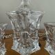 Vintage Bohemian crystal whisky set