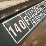 Old plate of BOM from an old boxcar