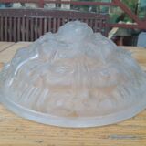 Suspended glass ceiling lamp