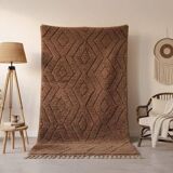 Handmade natural wool rug size 150 x 250 cm