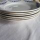 Set of 6 HBCM France Colette Dinner Plates
