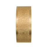 Moroccan brass wall lamp with complex floral pattern