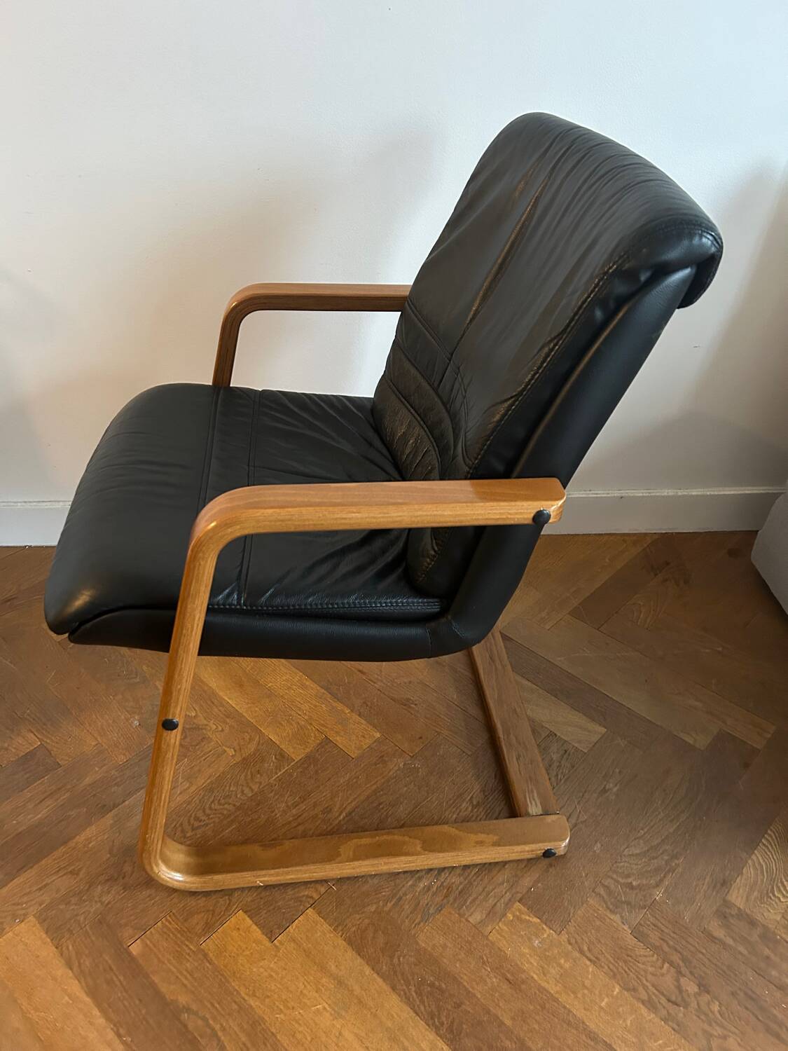 Teak and Skai Armchair