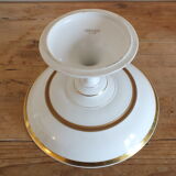 White and gold porcelain display cup - Bosquin in Caen