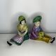 Pair of German porcelain bookends