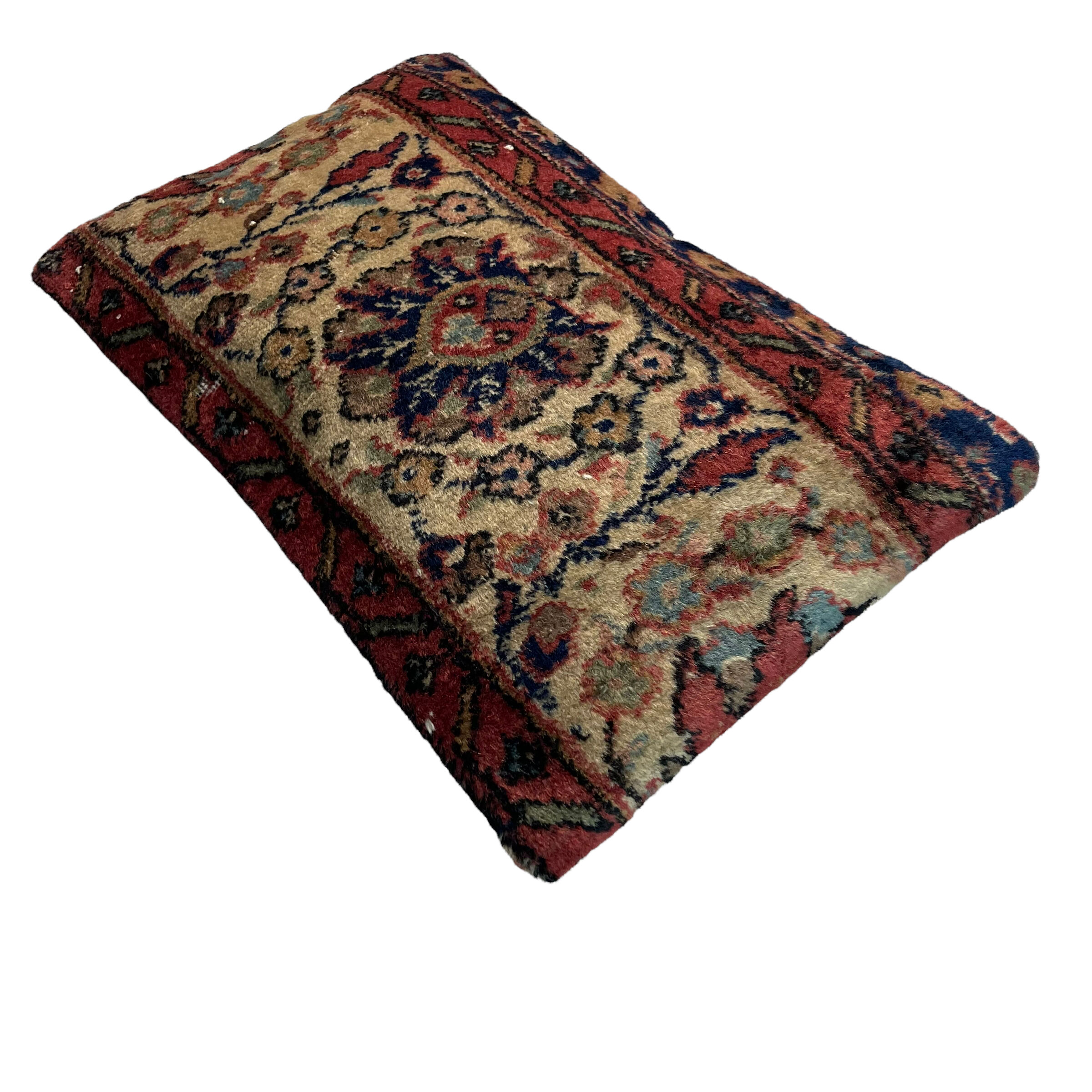 Vintage Turkish Rug Cushion Cover, 30 x 50 cm