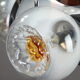Mazzega chandelier in murano glass, chrome and wood, 1970's