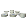 Service 44 pièces porcelaine de bohème